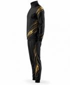 Padel Warm-Up Set Custom Black Gold Team Tracksuit Wholesale