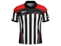 Custom Ping Pong Referee Polo – Black White Striped Tournament Shirt for Wholesale Buyers