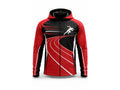 Track and Field Hoodie – Red, Black and White Custom Wholesale Teamwear