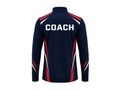 Custom Navy Football Coach Training Top – Long Sleeve Soccer Staff Jersey