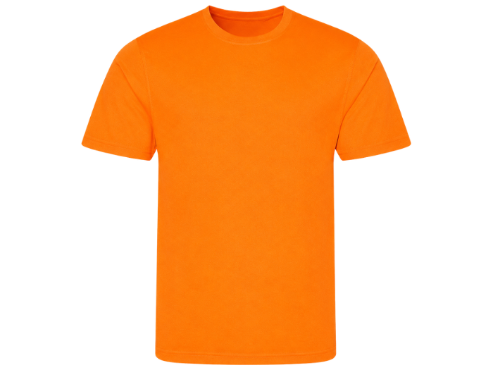 Training T-Shirt Orange | B2B Low MOQ Personal Trainer Workwear Manufacturer front design preview