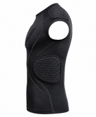 Custom Black Padded Rugby Compression Shirt | Wholesale Team Base Layer for Bulk Orders