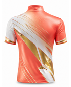 Orange & Gold Dance Team Jersey – Wholesale Bulk Team Top, Low MOQ, B2B Performance Apparel