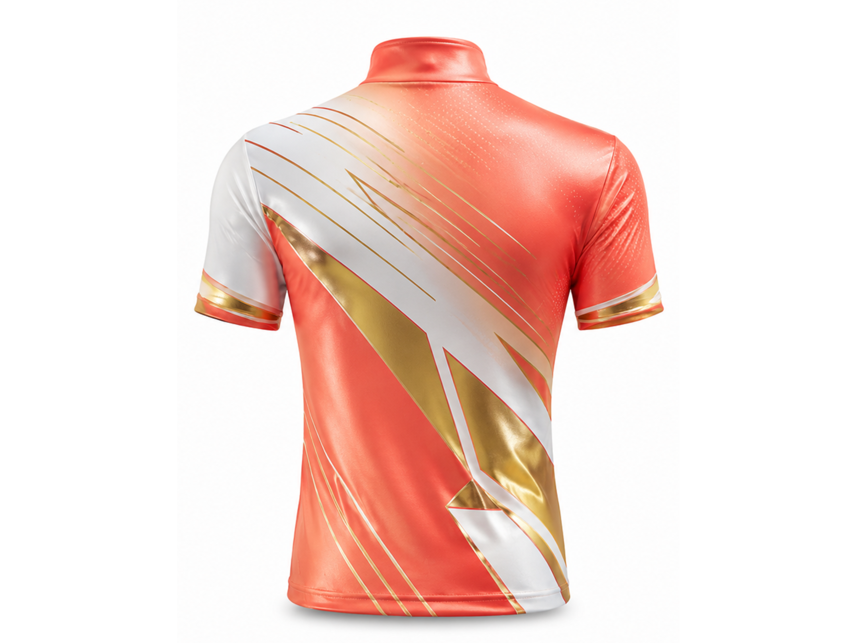 Orange & Gold Dance Team Jersey – Wholesale Bulk Team Top, Low MOQ, B2B Performance Apparel
