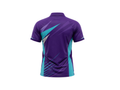 Wholesale Cricket jersey – purple and blue Short-Sleeve Polo & Shorts, Low MOQ, In-House Manufacturing