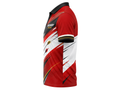 Custom Archery Polo Shirt – Red Black White Sublimated Teamwear for Clubs and Wholesale Buyers