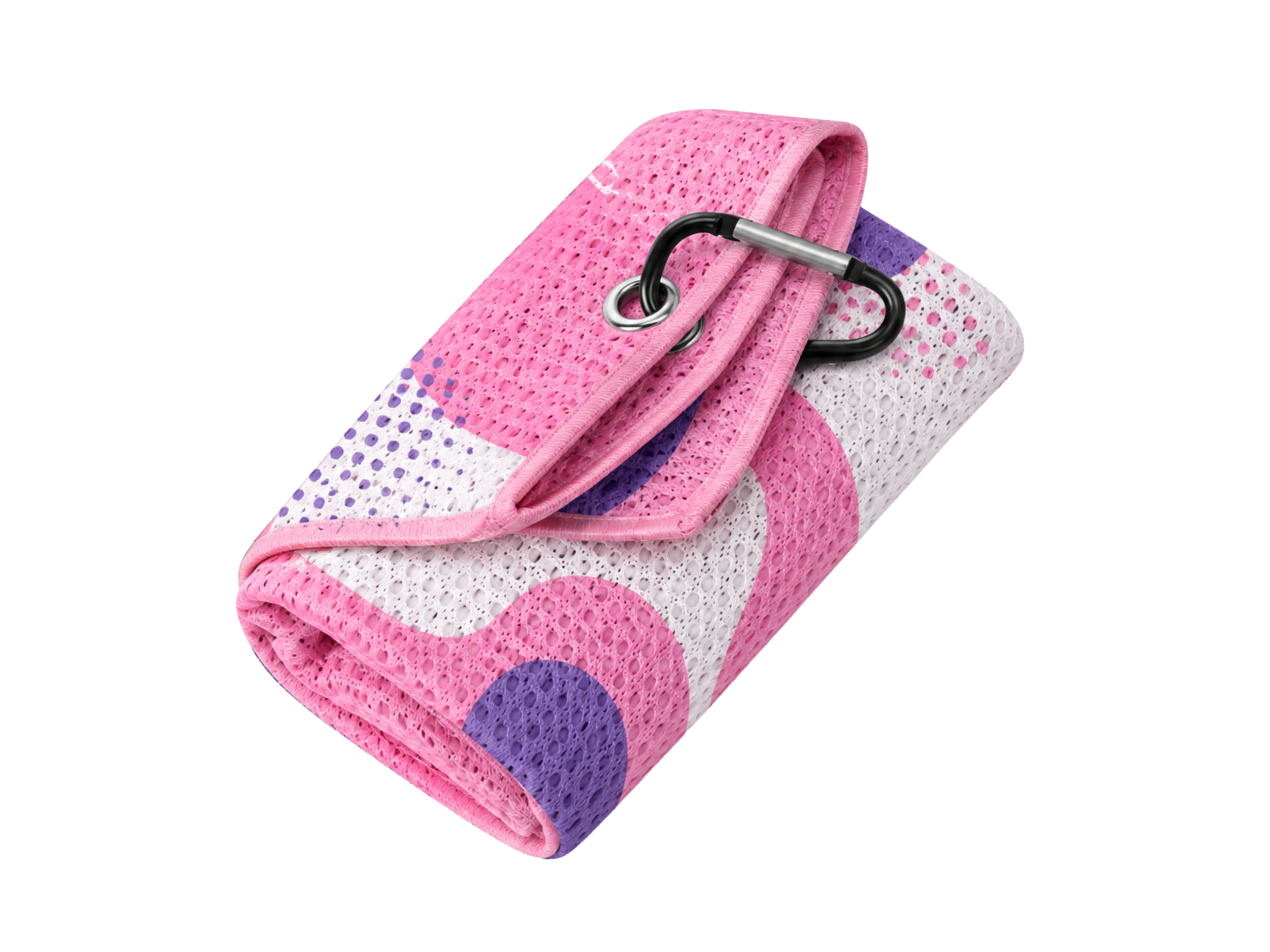 Custom Pink Disc Golf Towel – Clip-On Club & Tournament Accessory