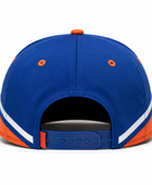 Custom White Blue Orange Baseball Cap | Wholesale Team Hat for Bulk Orders and Private Label