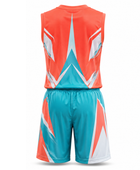 Custom Flag Football Uniform Teal & Coral Team Jersey and Shorts, Wholesale Bulk, Low MOQ