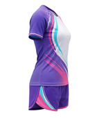 Custom ping pong Warm Up Set – White Pink Purple Teamwear for Wholesale Buyers