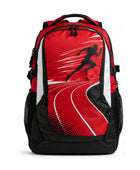 Custom Track & Field Sports Backpack | Wholesale Team Backpack | Red Black | Apparels Bridge