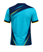 Wholesale Soccer Jersey – Teal & Navy Short-Sleeve Team Polo, Low MOQ, In-House Production