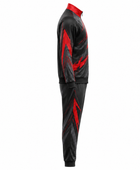 Custom Black Red Teqball Warm-Up Set – Wholesale Tracksuit