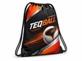 Custom Teqball Drawstring Bag – Black Red Orange Sports Backpack for Wholesale Buyers