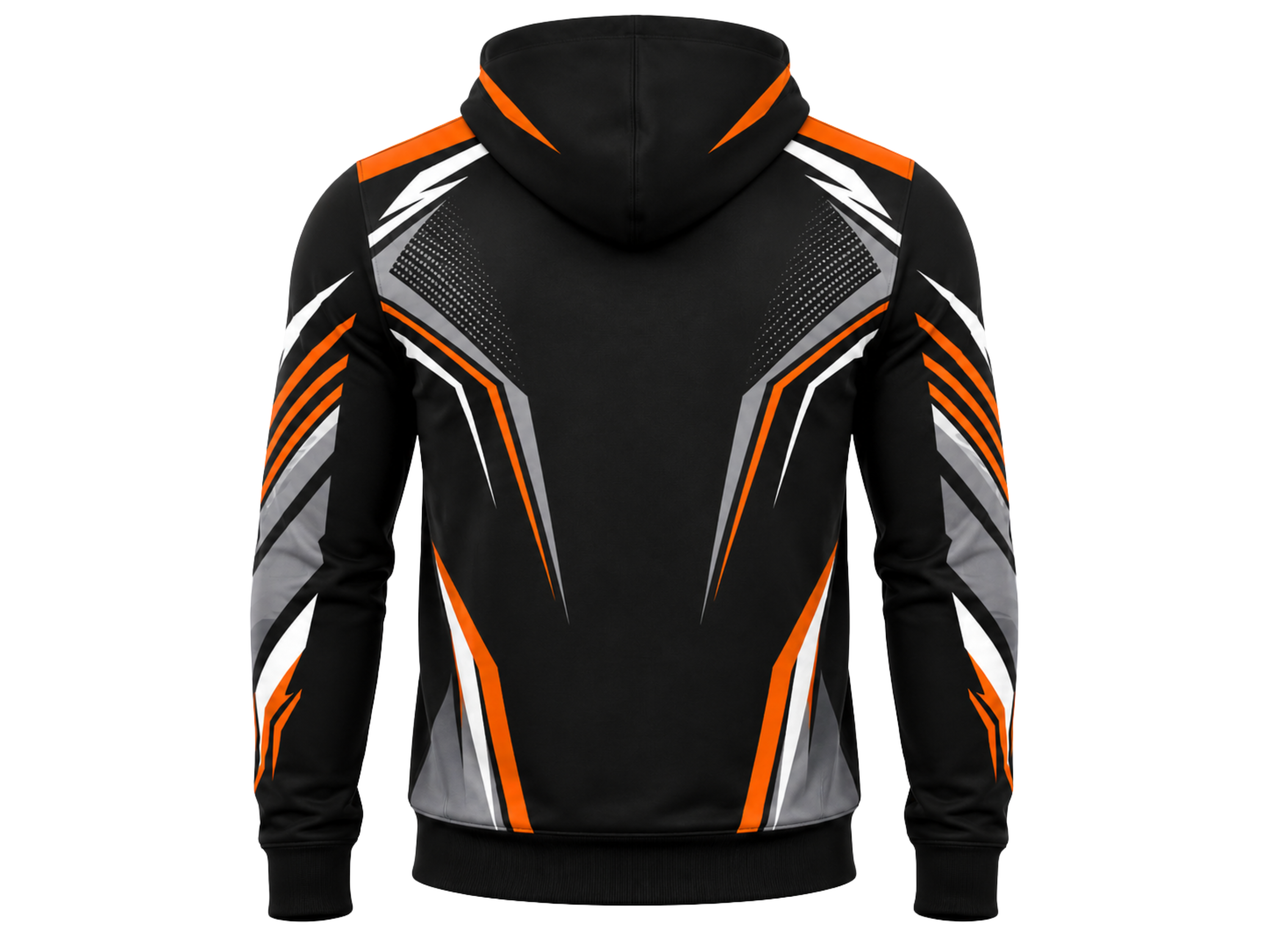 Custom Black Orange Rugby Hoodie | Wholesale Team Warmup Hoodie for Clubs Schools and Bulk Orders