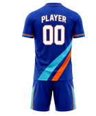 Custom Blue Soccer Training Wear | Wholesale Short Sleeve Team Kit for Bulk Orders