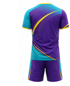 Purple & Teal Squash Uniform – Bulk Team Jersey & Shorts, Low MOQ, Wholesale Performance Set