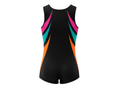 Custom Training Gymnastics Leotard | Wholesale Gym Team Leotard | Black Pink Teal Orange | Apparels Bridge