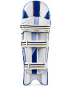 Custom White Blue Yellow Cricket Batting Pads – Wholesale Leg Guards