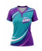 Training Lifestyle Jersey Blue Purple Teal – Custom Name – Performance Sportswear – Men & Women – Low MOQ Bulk Wholesale