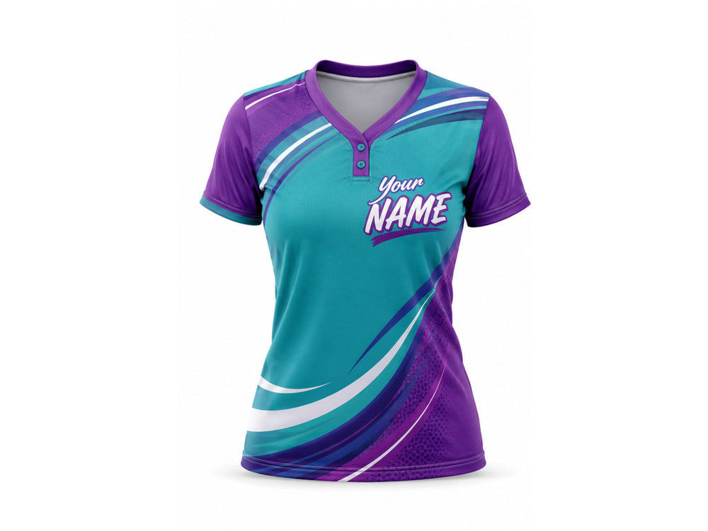 Jersey Blue Purple Teal Training Lifestyle B2B Performance Sportswear Low MOQ front design preview