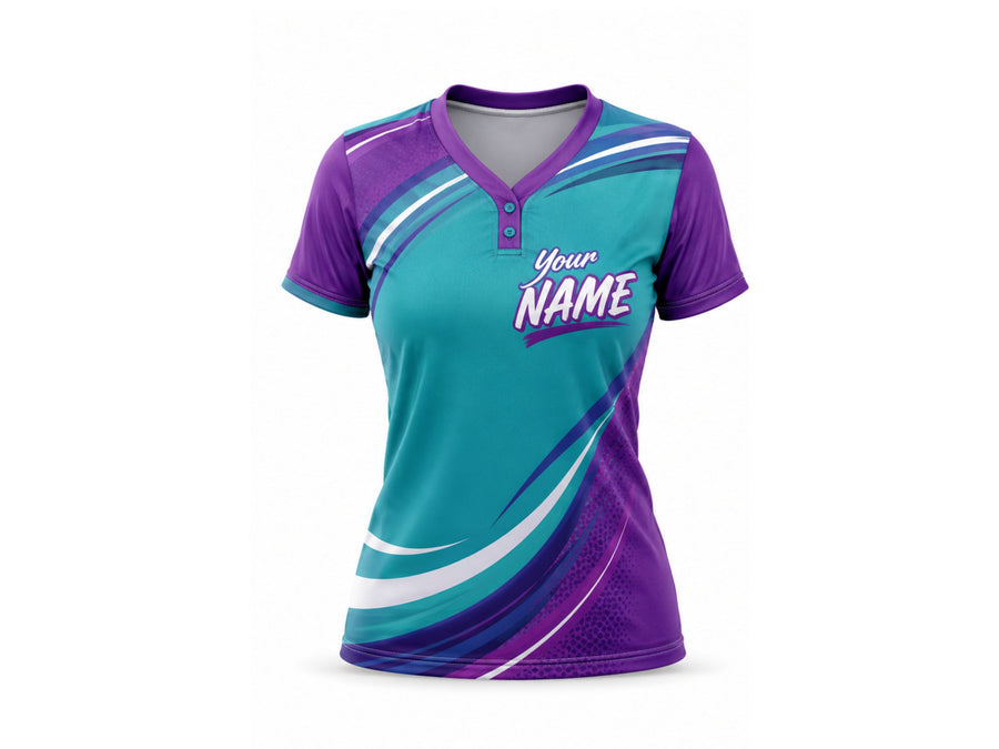 Training Lifestyle Jersey Blue Purple Teal – Custom Name – Performance Sportswear – Men & Women – Low MOQ Bulk Wholesale design preview