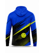 Custom Pickleball Hoodie | Wholesale Pickleball Team Hoodie | Royal Blue Black Lime Green | Apparels Bridge