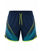 Navy, Teal & Lime Padel Shorts – Team Performance Sportswear, Wholesale Bulk, Low MOQ