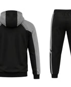 Custom Black & Grey Basketball Warmup Track Suit | Wholesale Team Jacket and Pants