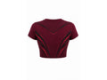 Wholesale Burgundy Powerlifting Crop Jersey – Bulk, Low MOQ, Team Strength Training Top