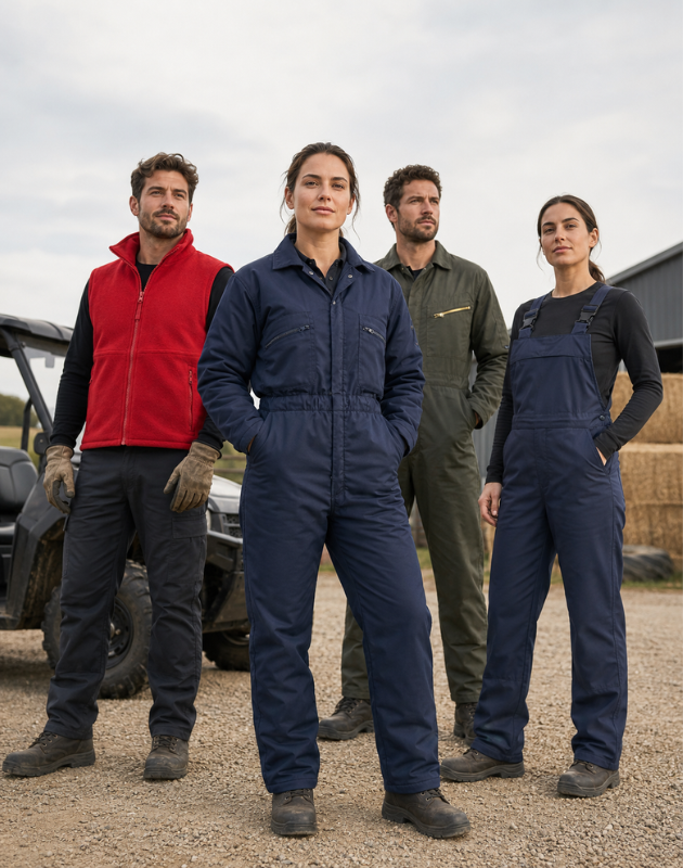Professional agriculture workwear for demanding farm and outdoor jobs
