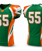 Custom Green Orange American Football Jersey | Wholesale Team Uniform Jersey
