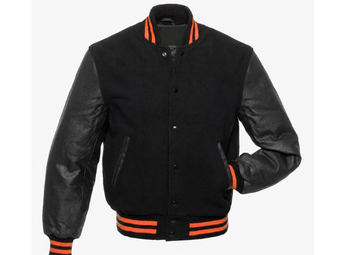 B2B Custom Black Classic Varsity Jacket Winter Jacket Low MOQ