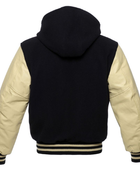 Hoodie Varsity Jacket B2B Winter Jacket Black/Cream