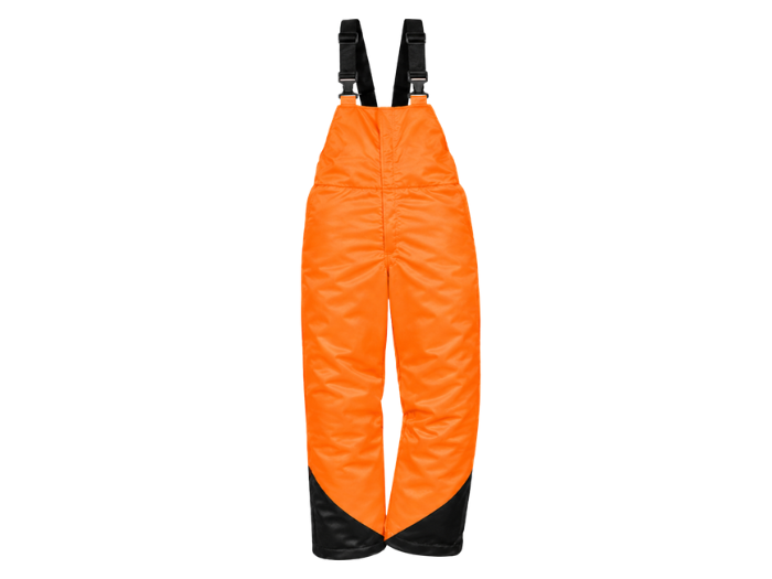 Chainsaw Bib and Brace Orange/Black B2B Arborist and Forestry Workwear Buyers