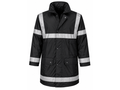 Work-Guard Management Coat B2B Low MOQ Reflective Waterproof Coat Black Workwear