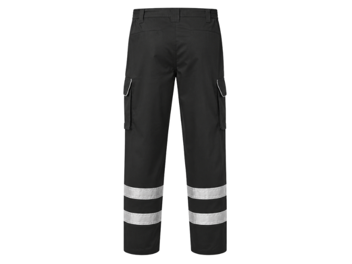 Ilfracombe Reflective Cargo Work Trousers B2B Low MOQ Cargo Uniform Black Workwear