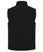 Custom Soft Shell Gilet Black Low MOQ Salon Uniform Workwear