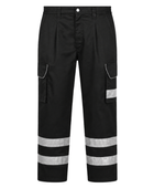 Ilfracombe Reflective Cargo Work Trousers B2B Low MOQ Cargo Uniform Black Workwear