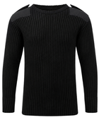 Combat Jumper – Low MOQ B2B Heavyweight Crew Neck Uniform Sweater in Black