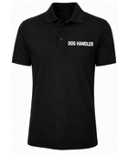Dog Handler Printed Polo Shirt B2B Low MOQ Workwear Uniform Top  Black Workwear