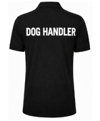 Dog Handler Printed Polo Shirt B2B Low MOQ Workwear Uniform Top  Black Workwear