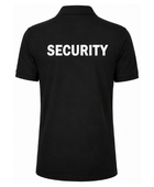 Security Polo Shirt B2B Low MOQ Printed Uniform Top Black Workwear