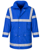 Management Coat for Low MOQ Bulk Orders – Waterproof Reflective Workwear Jacket in Blue