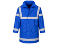 Management Coat for Low MOQ Bulk Orders – Waterproof Reflective Workwear Jacket in Blue