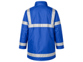 Management Coat for Low MOQ Bulk Orders – Waterproof Reflective Workwear Jacket in Blue
