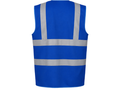 Reflective Braces Waistcoat – Low MOQ B2B Sleeveless Workwear Vest in Blue