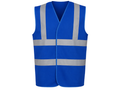 Reflective Braces Waistcoat – Low MOQ B2B Sleeveless Workwear Vest in Blue