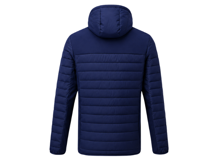 B2B Carpet Fitter Hooded Jacket Navy Custom Flooring Workwear Low MOQ