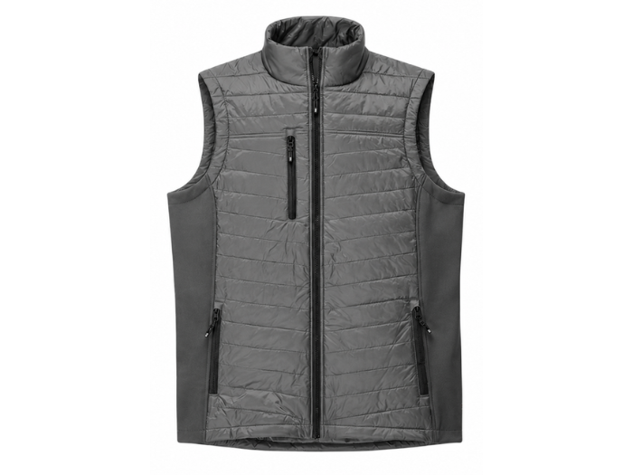 B2B Carpet Fitter Quilted Trade Bodywarmer Grey Low MOQ Workwear